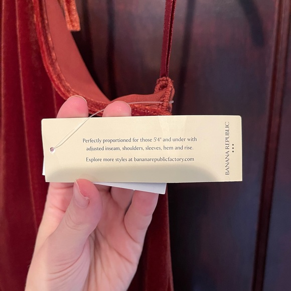 NWT Banana Republic Factory Velvet Halter Midi Dress - Picture 4 of 5